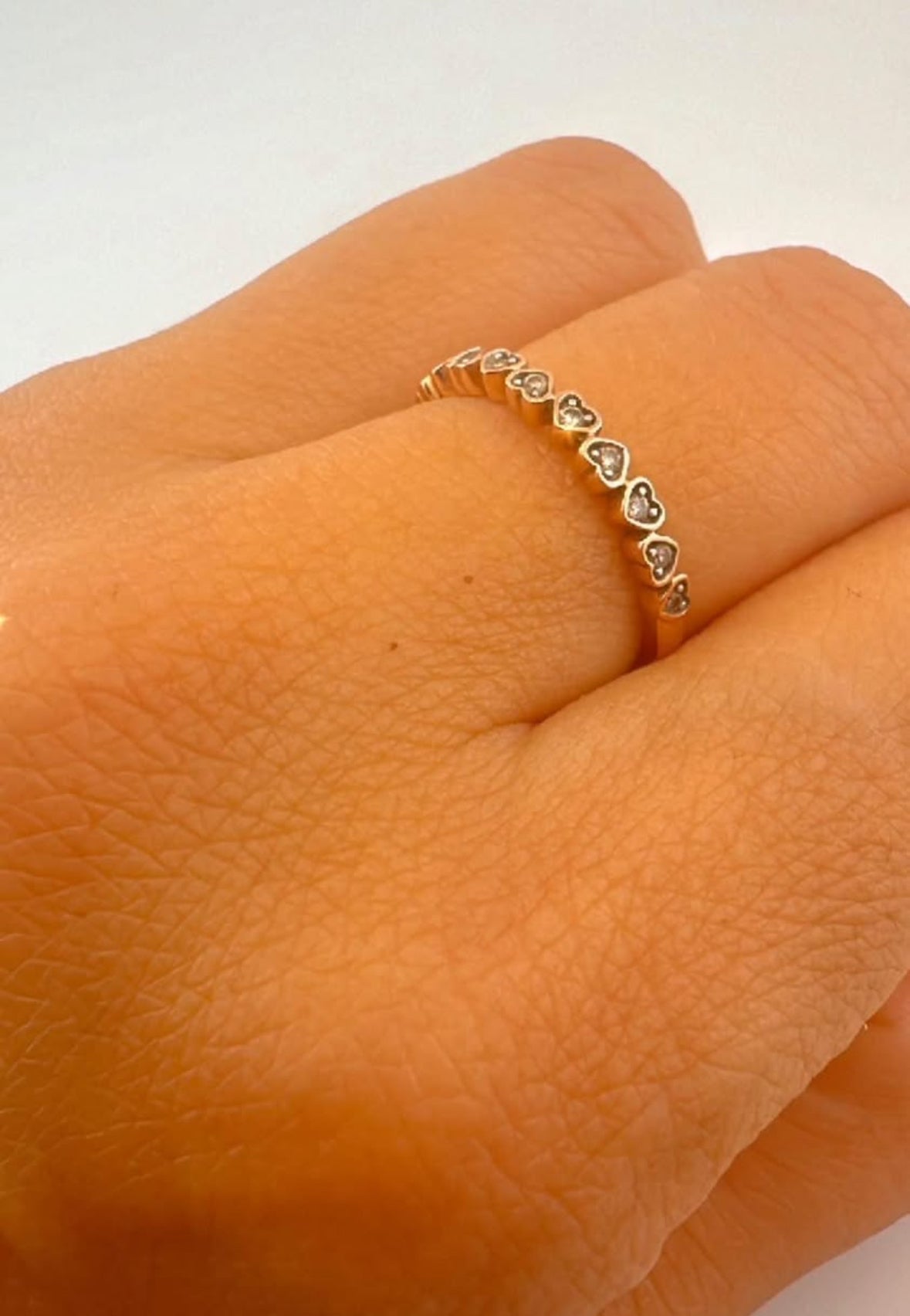 Rose Gold Heart eternity eternity ring