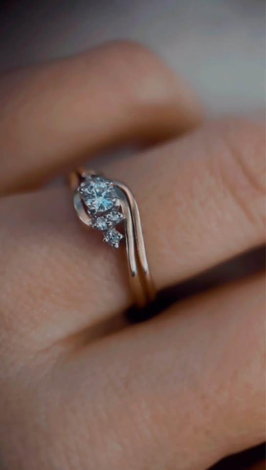BIRKS vintage Diamond Engagement Ring