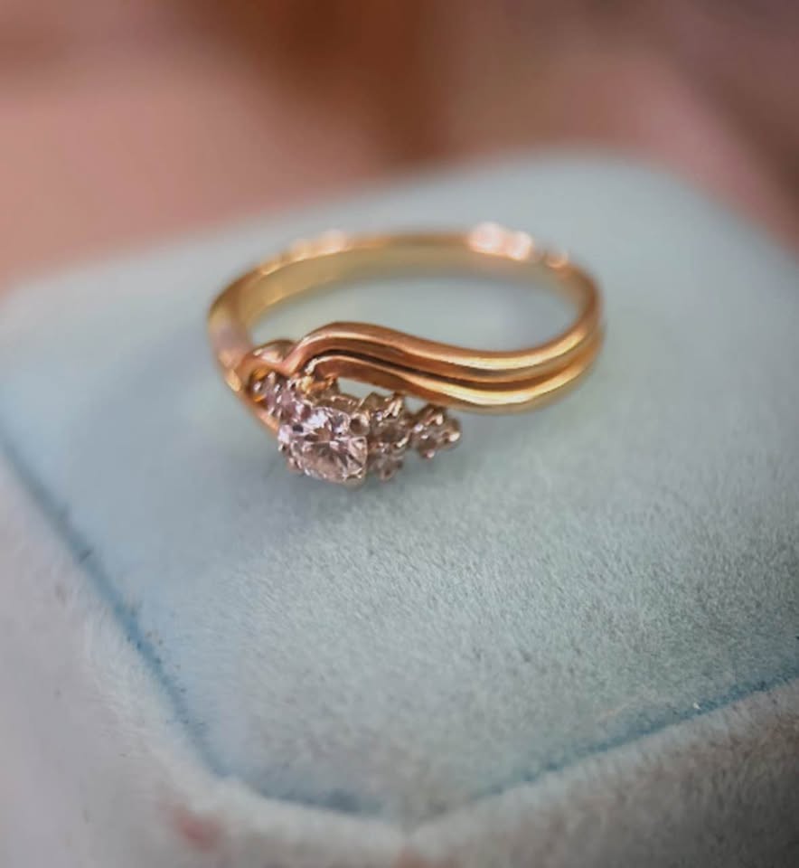 BIRKS vintage Diamond Engagement Ring