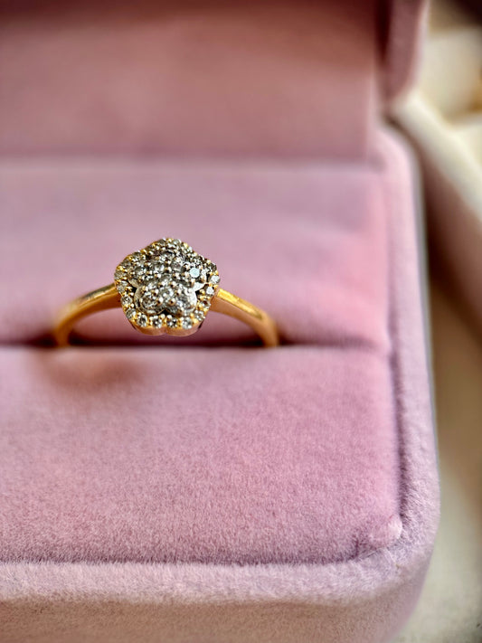 Gold Diamond Flower Band