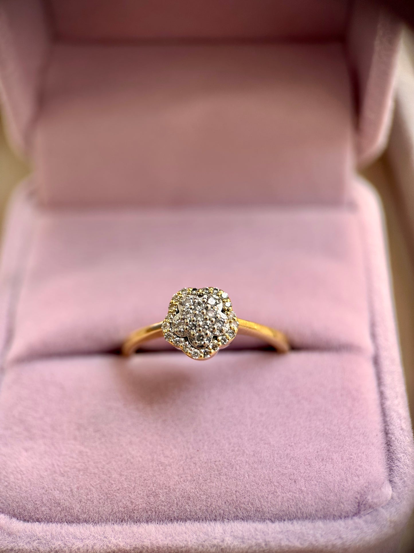 Gold Diamond Flower Band