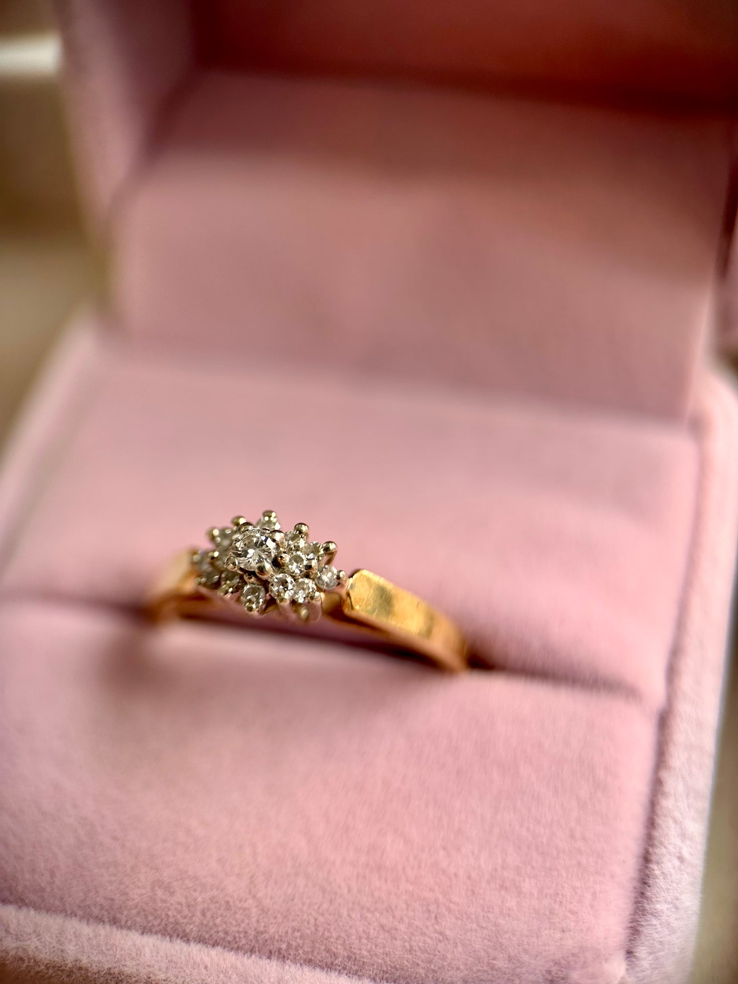 Vintage Diamond Cluster Ring