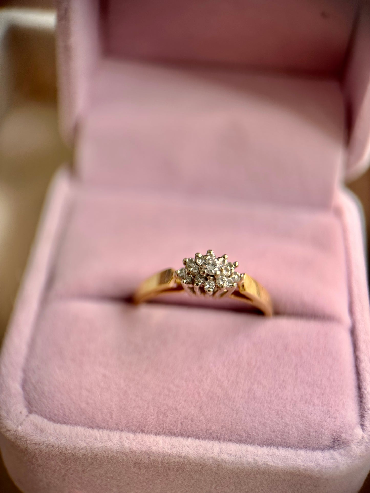 Vintage Diamond Cluster Ring