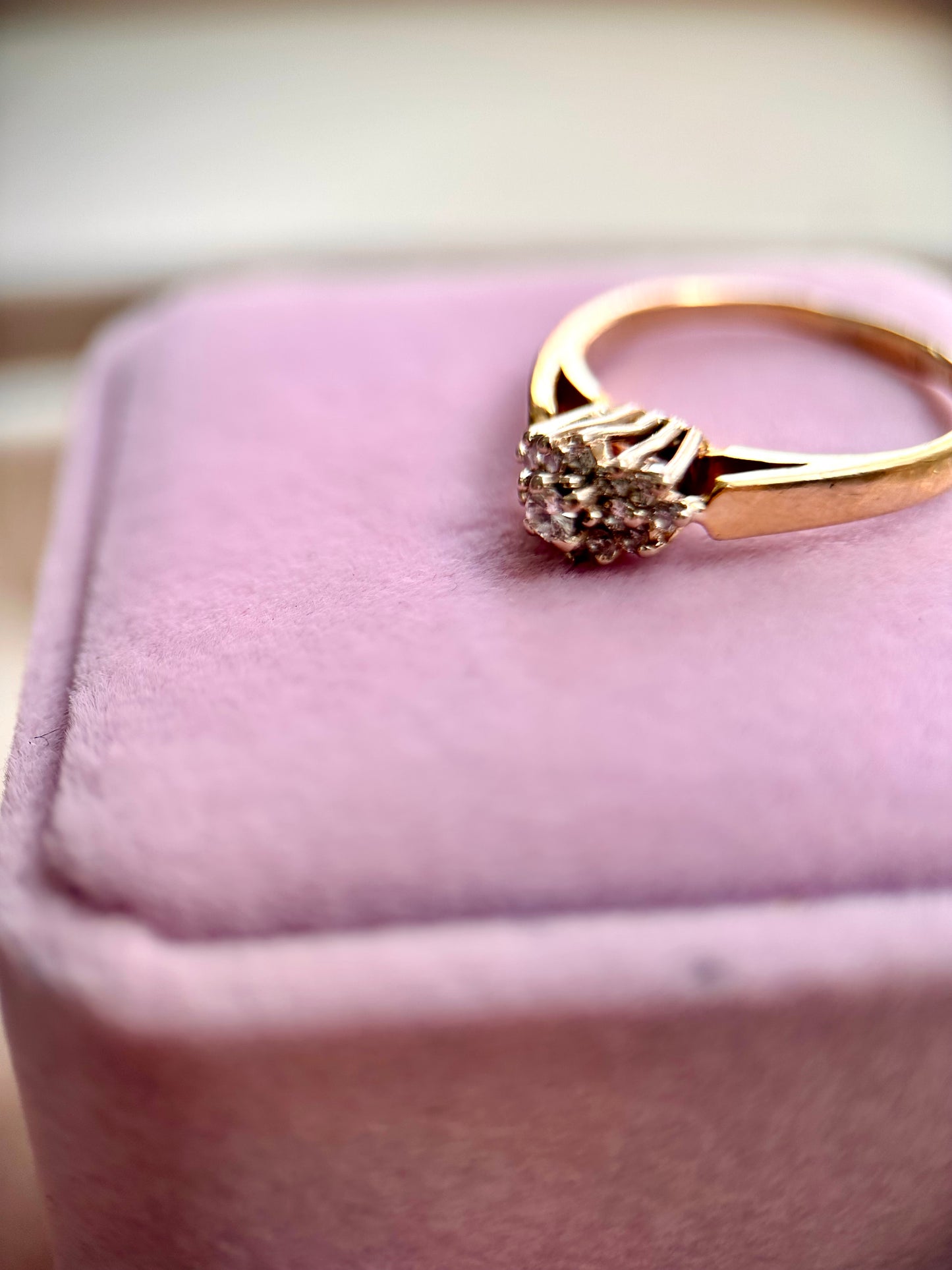 Vintage Diamond Cluster Ring