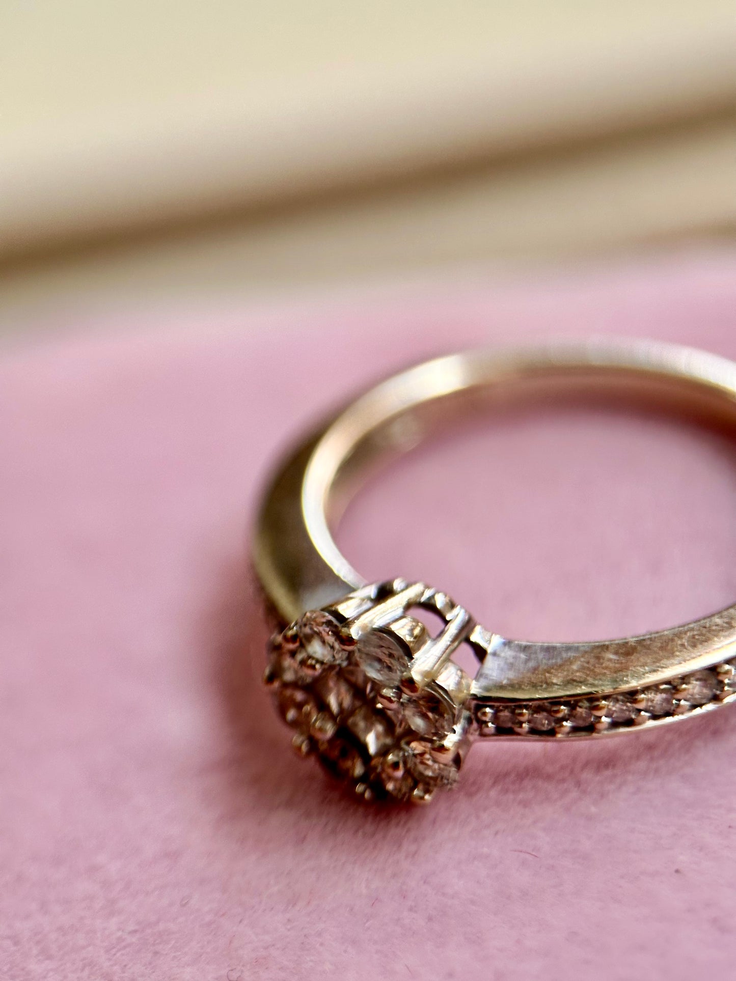 Diamond Flower Ring
