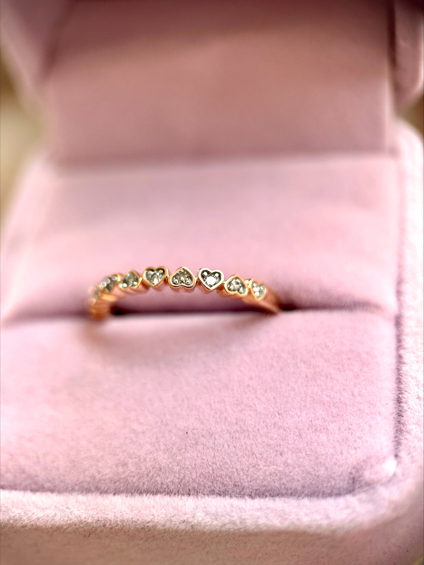 Rose Gold Heart eternity eternity ring